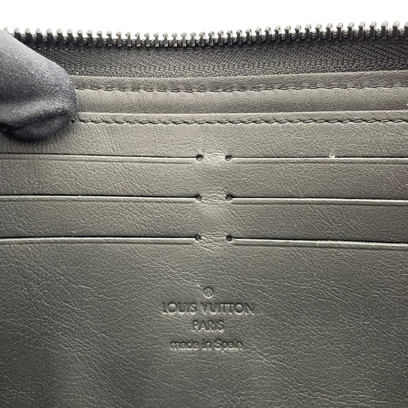 ルイ・ヴィトン LOUIS VUITTON ジッピーウォレット・ホリゾンタル M80333 ノワール モノグラム・シャドゥ メンズ 長財布