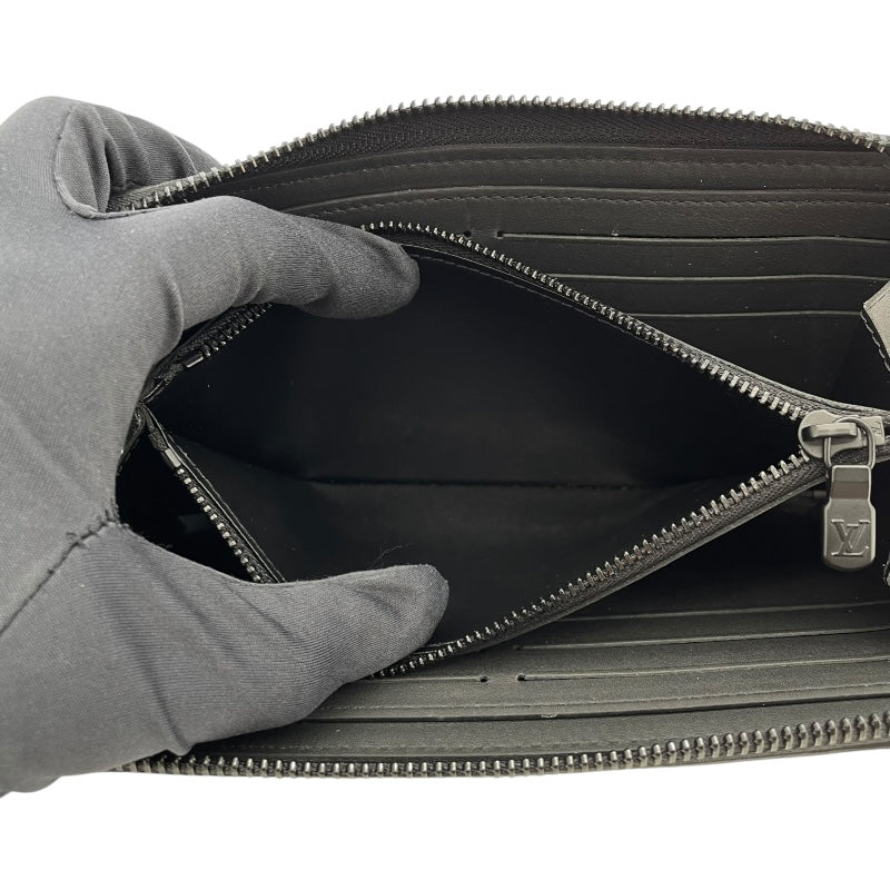 ルイ・ヴィトン LOUIS VUITTON ジッピーウォレット・ホリゾンタル M80333 ノワール モノグラム・シャドゥ メンズ 長財布