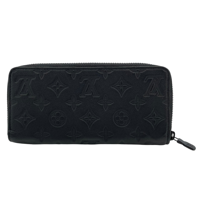 ルイ・ヴィトン LOUIS VUITTON ジッピーウォレット・ホリゾンタル M80333 ノワール モノグラム・シャドゥ メンズ 長財布