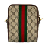 バレンシアガ BALENCIAGA ザ ハッカープロジェクト オフディアジップショルダー 680129 ブラウン PVC/レザー ユニセックス ショルダーバッグ