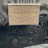 バレンシアガ BALENCIAGA ザ ハッカープロジェクト オフディアジップショルダー 680129 ブラウン PVC/レザー ユニセックス ショルダーバッグ