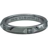 ティファニー TIFFANY＆CO トゥルーバンド 5P ダイヤリング プラチナ Pt950 ジュエリー
