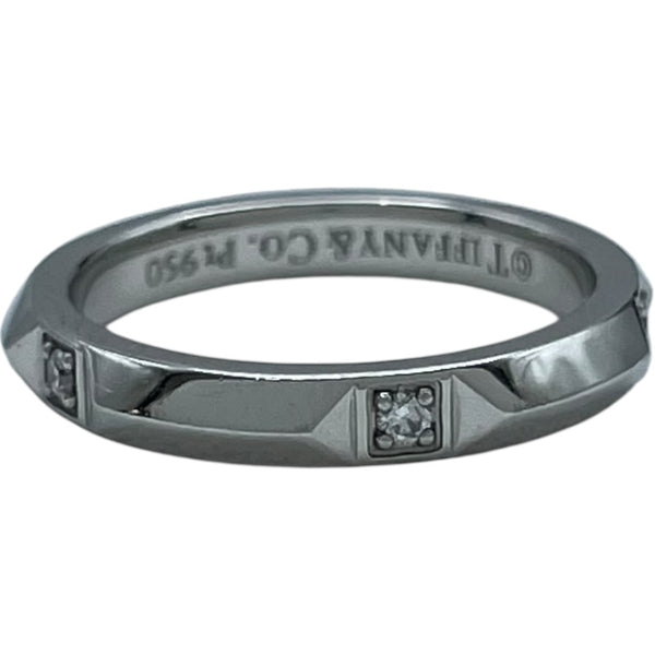 ティファニー TIFFANY＆CO トゥルーバンド 5P ダイヤリング プラチナ Pt950 ジュエリー