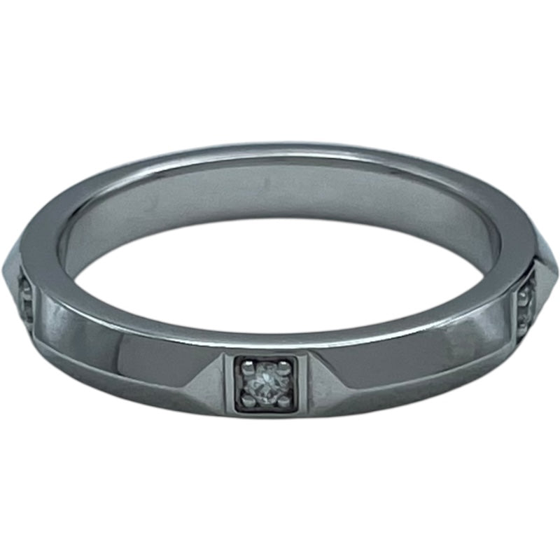 ティファニー TIFFANY＆CO トゥルーバンド 5P ダイヤリング プラチナ Pt950 ジュエリー