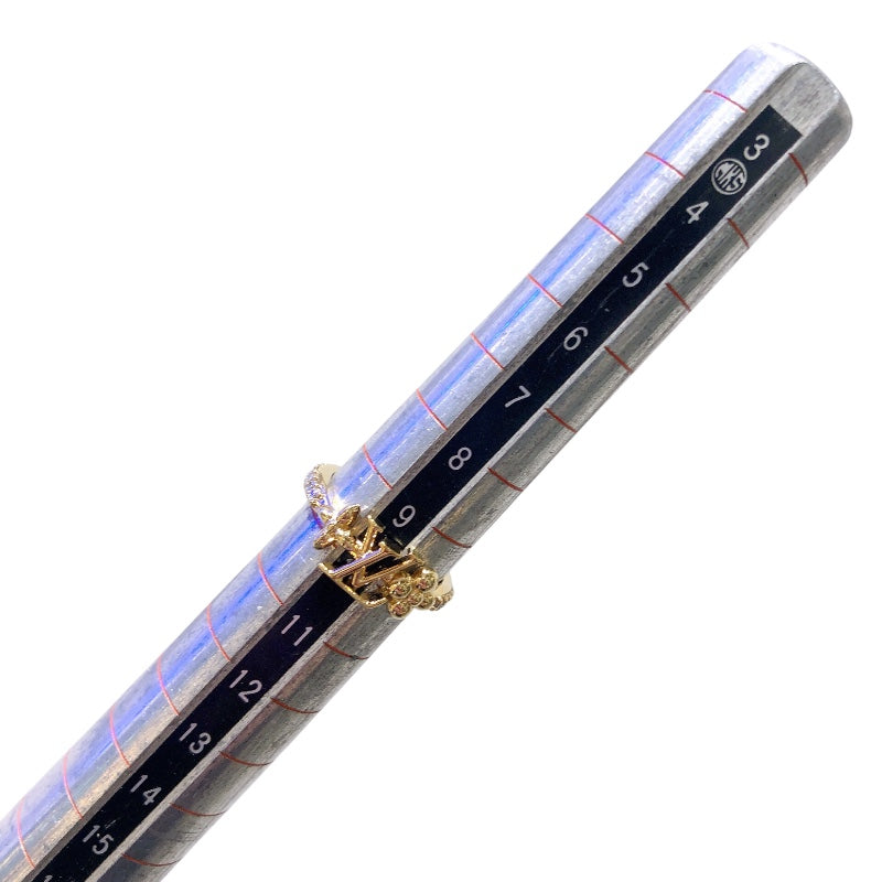 ルイ・ヴィトン LOUIS VUITTON リング・LVアイコニック ゴールド金具 メタル/ラインストーン アクセサリー