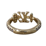 ルイ・ヴィトン LOUIS VUITTON リング・LVアイコニック ゴールド金具 メタル/ラインストーン アクセサリー