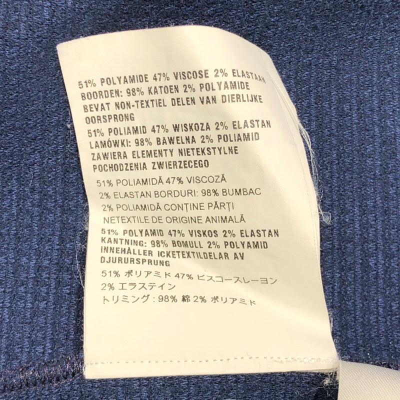 ミュウミュウ miu miu 半袖ニットワンピース MJA643 ネイビー ポリアミド レディース ワンピース