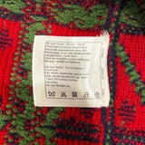 シャネル CHANEL ニットシャツカーディガン P52053 レッド/ネイビー カシミヤ レディース カーディガン