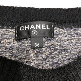 シャネル CHANEL ノルディック柄長袖ニットセーター P54481 ブラック モヘア レディース セーター