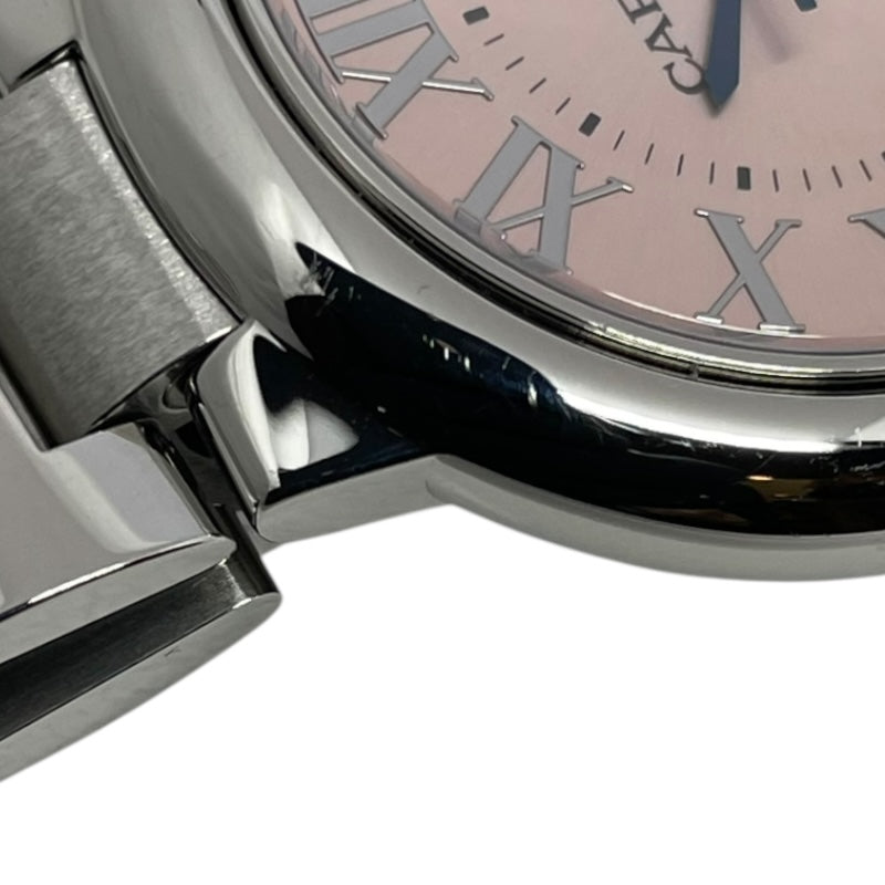 カルティエ Cartier バロンブルー ドゥ カルティエ WSBB0068 ピンク SS 自動巻き レディース 腕時計