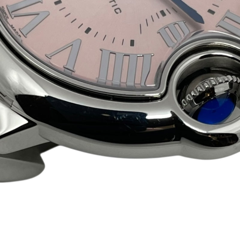 カルティエ Cartier バロンブルー ドゥ カルティエ WSBB0068 ピンク SS 自動巻き レディース 腕時計