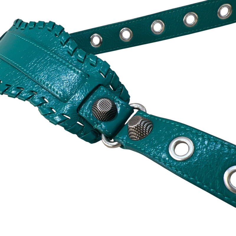 バレンシアガ BALENCIAGA ル カゴールXS 671309 グリーン レザー レディース ショルダーバッグ