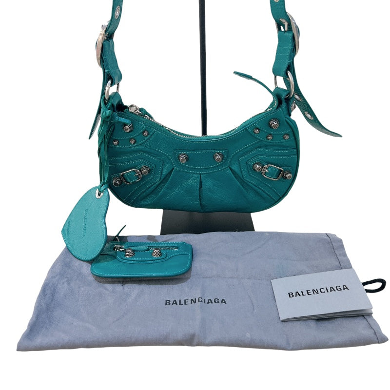 バレンシアガ BALENCIAGA ル カゴールXS 671309 グリーン レザー レディース ショルダーバッグ