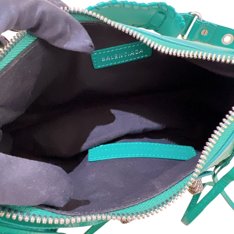 バレンシアガ BALENCIAGA ル カゴールXS 671309 グリーン レザー レディース ショルダーバッグ