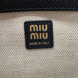 ミュウミュウ miu miu アバンチュールバッグ ブラック ナッパレザー レディース ショルダーバッグ