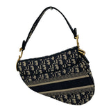 クリスチャン・ディオール Christian Dior サドルバッグ M0446CRIW-M928 ブラック オブリークキャンバス レディース ハンドバッグ