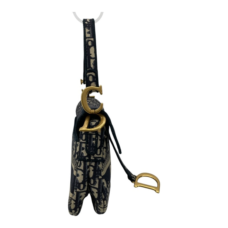 クリスチャン・ディオール Christian Dior サドルバッグ M0446CRIW-M928 ブラック オブリークキャンバス レディース ハンドバッグ