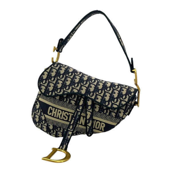 クリスチャン・ディオール Christian Dior サドルバッグ M0446CRIW-M928 ブラック オブリークキャンバス レディース ハンドバッグ