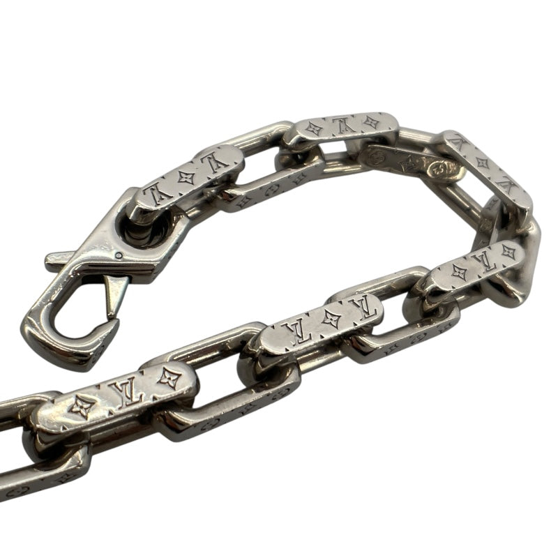 ルイ・ヴィトン LOUIS VUITTON コリエ チェーン モノグラム シルバー メタル ジュエリー