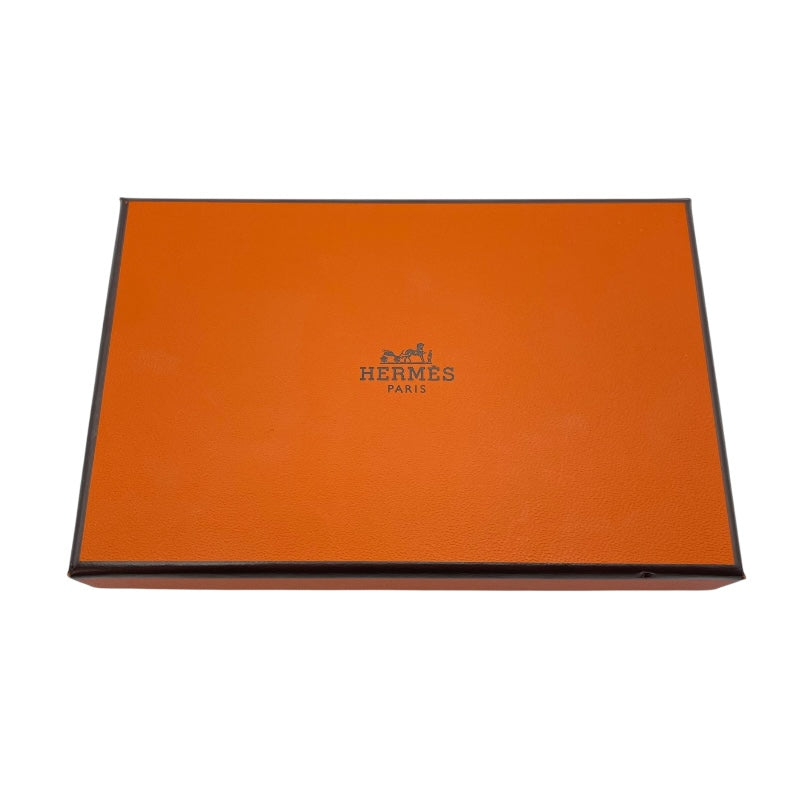 エルメス HERMES カルヴィデュオ B刻 セレステ SV金具 エプソン レディース カードケース