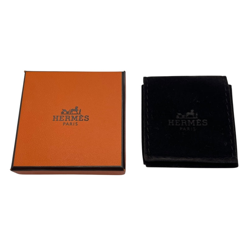 エルメス HERMES Hモチーフキーホルダー シルバーxライトブルー メタル/ラッカー レディース キーホルダー