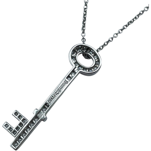 ティファニー TIFFANY＆CO オーバルキーダイヤネックレス プラチナ Pt950 ジュエリー