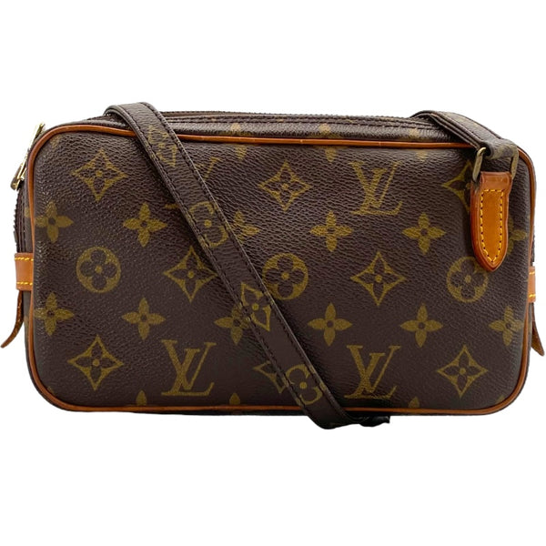 ルイ・ヴィトン LOUIS VUITTON ポシェット・マルリーバンドリエール M51828 ブラウン モノグラム ユニセックス ショルダーバッグ