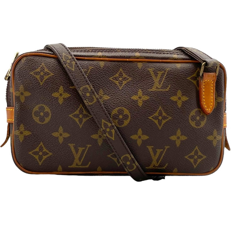 ルイ・ヴィトン LOUIS VUITTON ポシェット・マルリーバンドリエール M51828 ブラウン モノグラム ユニセックス ショルダーバッグ