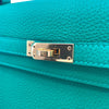 エルメス HERMES ケリー25 内縫い Z刻印 ミント GD金具 トゴ レディース ショルダーバッグ