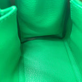 エルメス HERMES ケリー25 内縫い Z刻印 ミント GD金具 トゴ レディース ショルダーバッグ