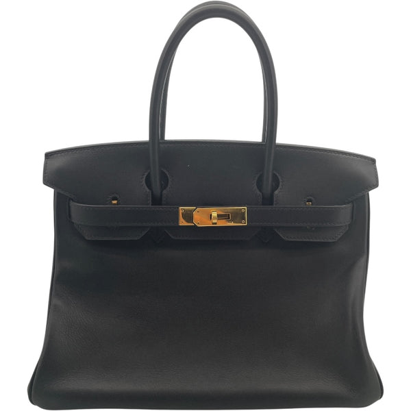 エルメス HERMES バーキン30 □J刻印 ブラック　GD金具 スイフト レディース ハンドバッグ