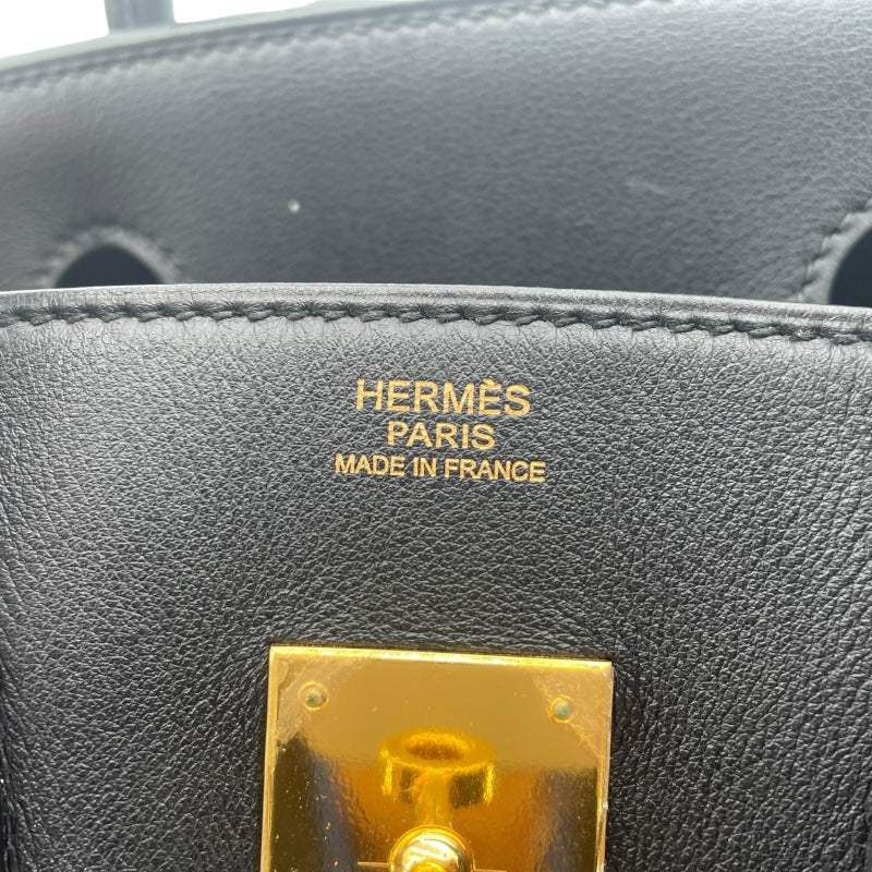 エルメス HERMES バーキン30 □J刻印 ブラック　GD金具 スイフト レディース ハンドバッグ