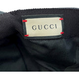 グッチ GUCCI ロゴ刺繍ベースボールキャップ 596211 ブラック コットン ユニセックス その他ファッション雑貨