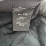 グッチ GUCCI ロゴ刺繍ベースボールキャップ 596211 ブラック コットン ユニセックス その他ファッション雑貨
