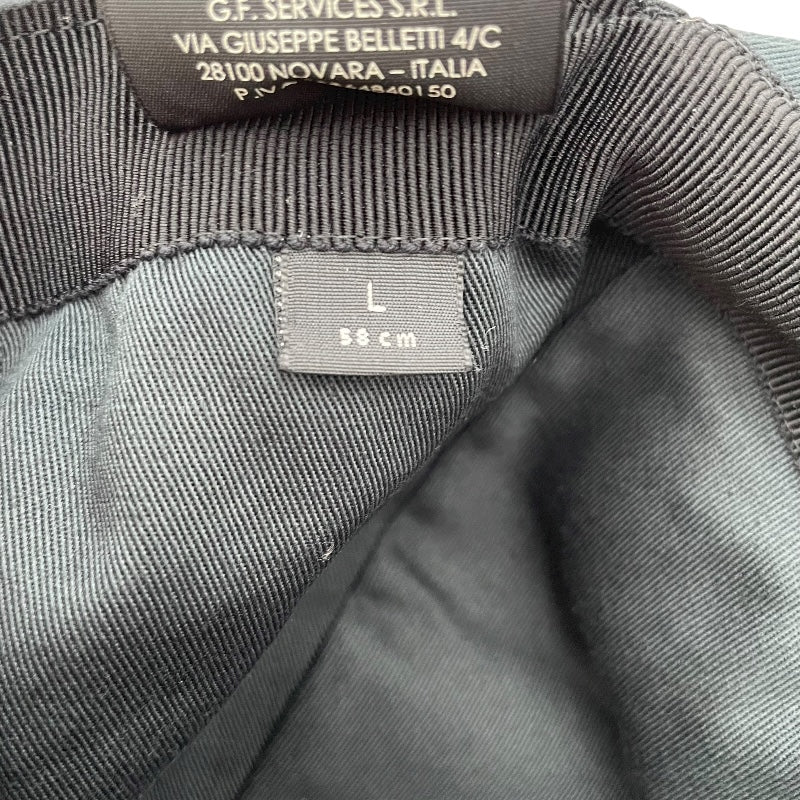 グッチ GUCCI ロゴ刺繍ベースボールキャップ 596211 ブラック コットン ユニセックス その他ファッション雑貨