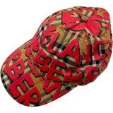 バーバリー BURBERRY グラフィティチェックベースボールキャップ 4074816 レッド コットン メンズ その他ファッション雑貨