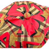 バーバリー BURBERRY グラフィティチェックベースボールキャップ 4074816 レッド コットン メンズ その他ファッション雑貨