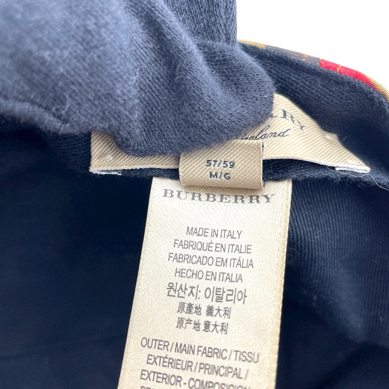 バーバリー BURBERRY グラフィティチェックベースボールキャップ 4074816 レッド コットン メンズ その他ファッション雑貨