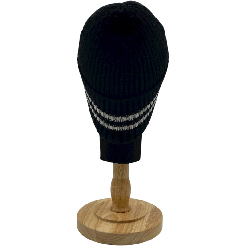 シャネル CHANEL ロゴワッペンニットキャップ ブラック カシミヤ レディース その他ファッション雑貨