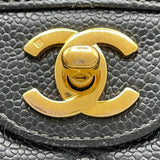 シャネル CHANEL マトラッセ25 A01112 5番台 ブラック ゴールド金具 キャビア レディース ショルダーバッグ