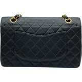 シャネル CHANEL マトラッセ25 A01112 5番台 ブラック ゴールド金具 キャビア レディース ショルダーバッグ