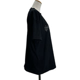 バレンシアガ BALENCIAGA スライムロゴ半袖シャツ 612965 ブラック コットン ユニセックス 半袖Ｔシャツ