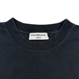 バレンシアガ BALENCIAGA スライムロゴ半袖シャツ 612965 ブラック コットン ユニセックス 半袖Ｔシャツ