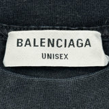 バレンシアガ BALENCIAGA スライムロゴ半袖シャツ 612965 ブラック コットン ユニセックス 半袖Ｔシャツ