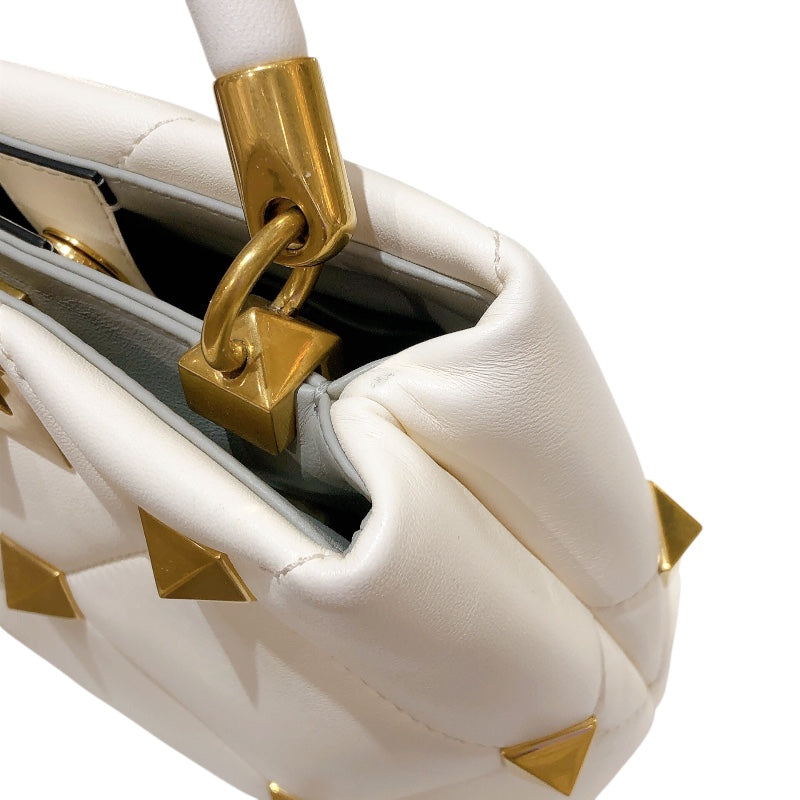 ヴァレンティノ VALENTINO ローマンスタッズ　スモールハンドバッグ WW2B0197BSF レザー レディース ハンドバッグ