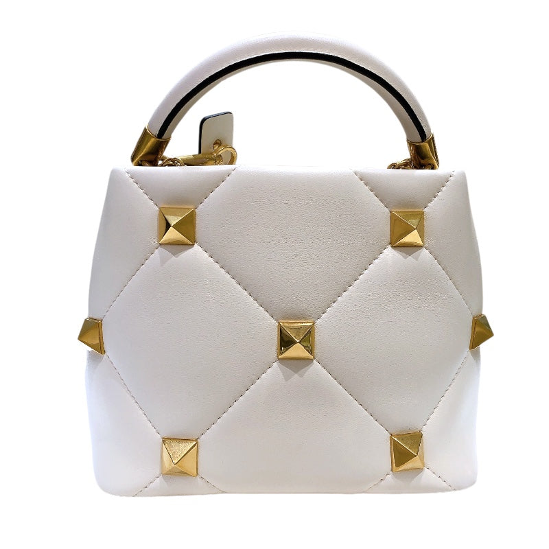 ヴァレンティノ VALENTINO ローマンスタッズ　スモールハンドバッグ WW2B0197BSF レザー レディース ハンドバッグ