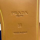 プラダ PRADA スタッズストラップサンダル ブルー スウェード レディース サンダル
