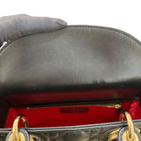 クリスチャン・ディオール Christian Dior MYABCDIOR レディディオールスモール ブラック/ ゴールド金具 ラム レディース ハンドバッグ