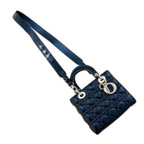 クリスチャン・ディオール Christian Dior MYABCDIOR レディディオールスモール ブラック/ ゴールド金具 ラム レディース ハンドバッグ