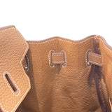 エルメス HERMES バーキン25 Y刻印 (2020年製) ゴールド SV金具 トゴ レディース ハンドバッグ